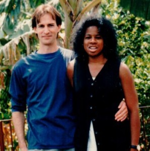 Ted & Carol with banana tree